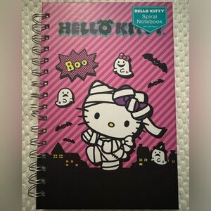 Pink Halloween Hello Kitty Spiral Notebook